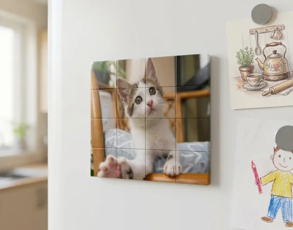 On the fridge