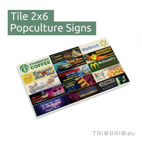 Popculture Signs - Tile 2x6