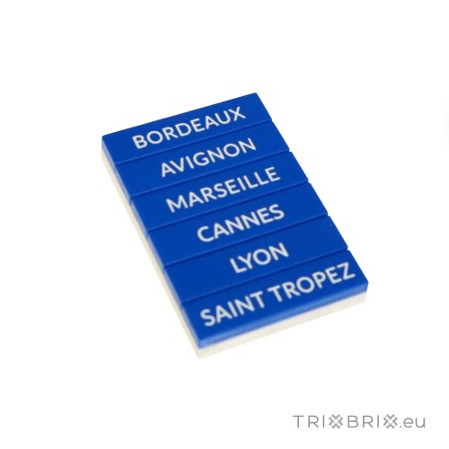 French Train Station Signs - Tile 1x4